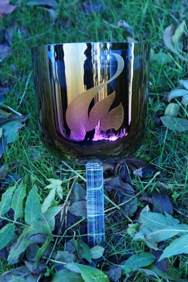 Divine Flame - Schale mit Henkel - Kristall-Klangschale