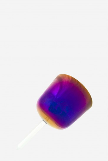 Llama violeta - Cuenco con asa - 440 or 432 Hz - Cuenco cantor de cristal