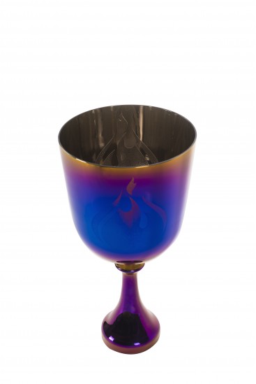 Purple Flame 440 or 432 Hz - Crystal Singing Bowl - Chalice