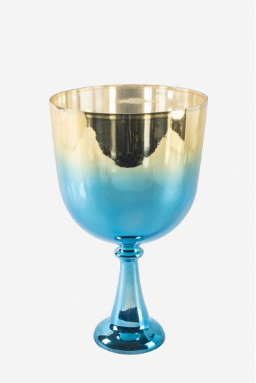 Stellaire - Pleiades Bleu doré - 440 ou 432 Hz - Calice Chantant en Cristal