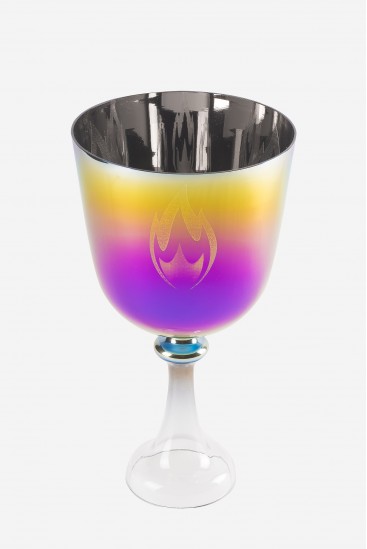 Flamme Sacrée Rose 440 ou 432 Hz - Calice - Bol Chantant en Cristal