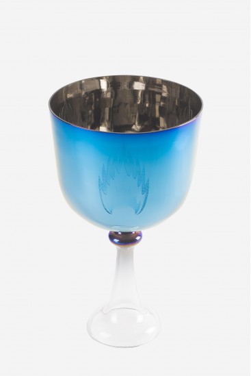 Flamme Sacrée Bleue 440 ou 432 Hz - Calice - Bol Chantant en Cristal