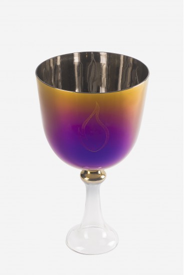 Twin Flames Purple/Gold 440 or 432 Hz - Crystal Singing Bowl - Chalice